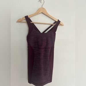 lululemon athletica Burgundy Tank Top - Size 6.